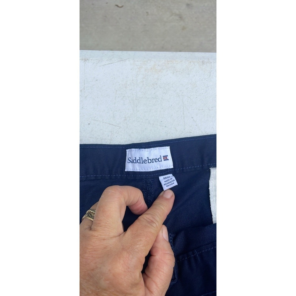 Saddlebred Men's Shorts‎ 4 Pockets Flat Front. Blue Size 48w - Picture 2 of 7